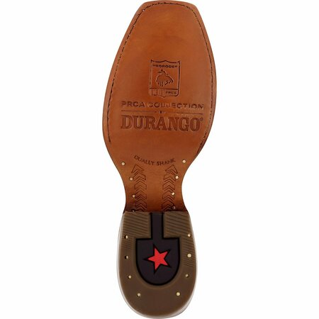 Durango Men's PRCA Collection Shrunken Bullhide Western Boot, NICOTINE/BURNT SIENNA, B, Size 7.5 DDB0464